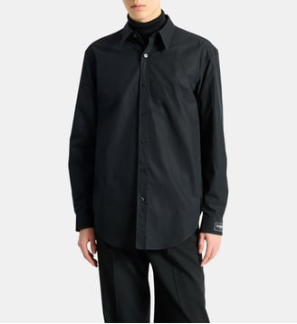 Chemise Balmain Paris en popeline de coton - Balmain - Noir