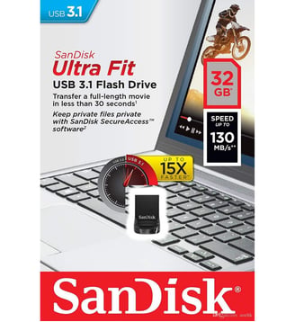 Clé USB 32GO USB 3.1o Ultra Fit - Sandisk - Standard