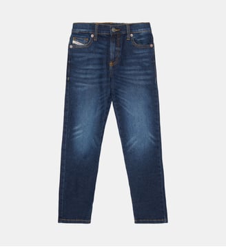 Jean coupe regular bleu moyen - 2020 D-Viker - Diesel Kids - Denim bleu