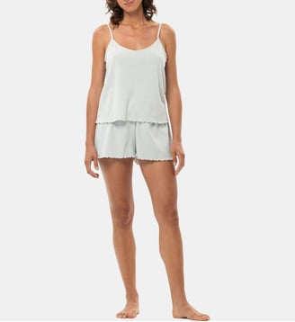 Pyjama short en coton MATCHA 200 - Lingerie Le Chat - Multicolore