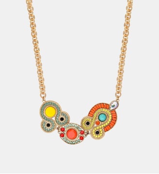 Collier chaîne court ajustable   - Circus - Satellite - Vert