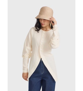 chemise Gilles en coton écru - Agnès b. - Blanc écru