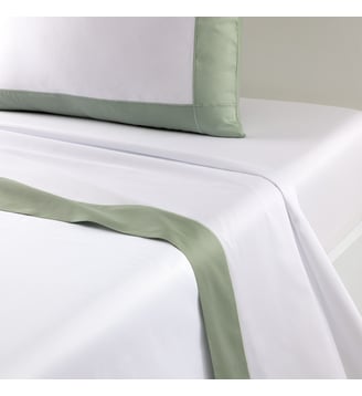 Drap plat en satin Yves Delorme
