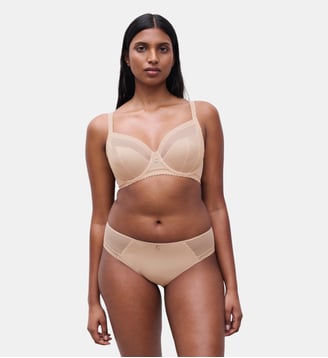 Culotte avec bijou - Chantelle - Beige doré