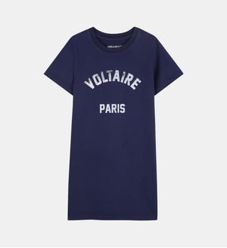 Robe t-shirt - Zadig&Voltaire Kids - Medieval blue