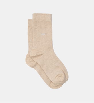 Chaussettes en coton peigné unies - Billybelt - Beige