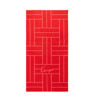 Serviette de plage  en coton - Kenzo Home - Pavot