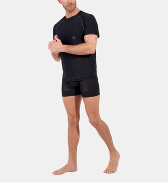 T-shirt Sports Lab Crew Neck - Hom - Noir