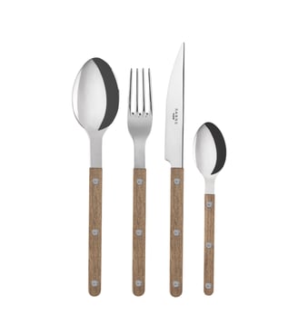 Set de 4 couverts de table, Bistrot - Sabre - Teck
