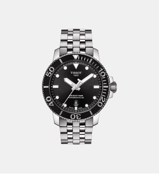Montre automatique Seastar Noir T1204071105100 - Tissot - Argenté