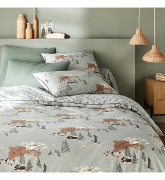 Housse de couette percale de coton La Redoute Interieurs
