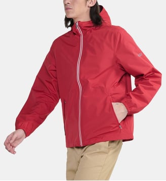 Blouson droit imperméable à capuche Rainpack 70 - Aigle - Grenat