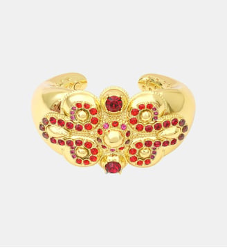 Bracelet manchette   - Gloria - Satellite - Rouge