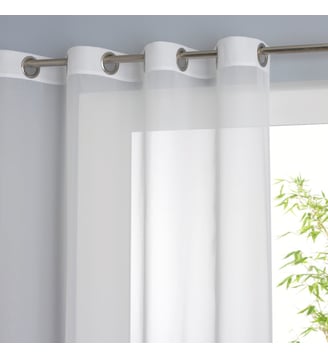 Voilage oeillets, Limpo - So'Home - Blanc