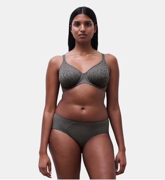 Shorty maille douce - Chantelle - Vert argile