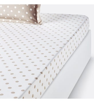 Drap housse pur coton imprimé pois La Redoute Interieurs