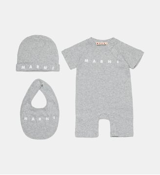 Ensemble bébé avec logo - Marni - Inox gris mélangé