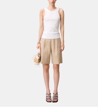 Bermuda lin - Claudie Pierlot - Sable