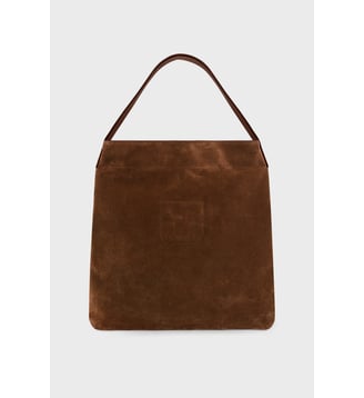Sac en cuir velours - LADY GD - Gerard Darel - Fauve