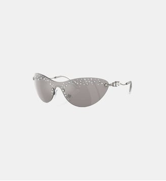 Lunettes de soleil Irrégulier SK7023 - Swarovski - Argent