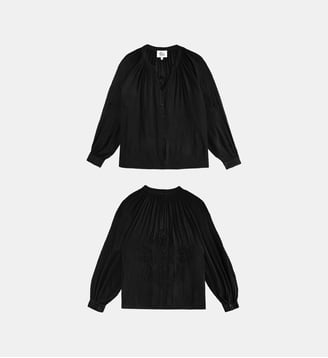BLOUSE uni BEXLEY - La Petite Etoile - Noir