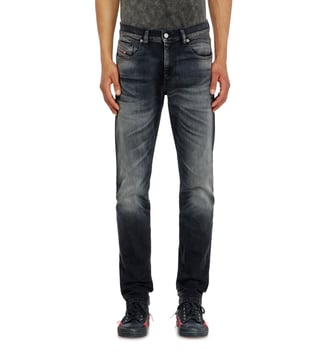 Slim Jeans Regular Waist 2019 D-Strukt - Diesel - Noir et gris foncé