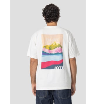 T-shirt col rond imprimé au dos Amael - Jott - Blanc