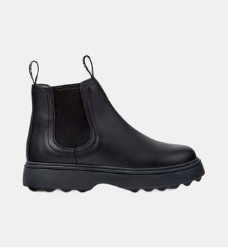 Boots Chelsea plates en cuir - Camper - Noir