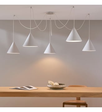 Suspension modulable 5 cônes - AM.PM - Gris