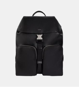 Sac à dos en cuir - Sandro - Noir