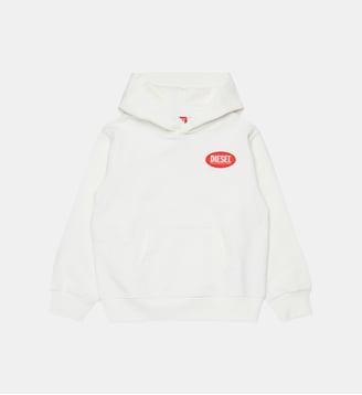 Sweat-shirt avec étiquette ovale Diesel - Diesel Kids - Blanc cassé