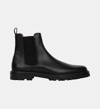 Boots Fargo Cuir Grainé - Bobbies - Noir