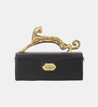 Sac Pencil Cat En Cuir - Lanvin - Noir