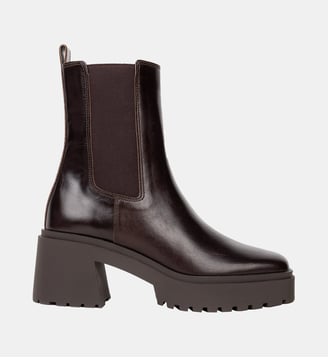 Boots Plates Amara Cuir - Bobbies - Marron