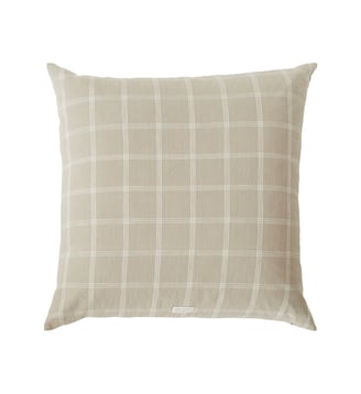 Housse de coussin en coton à motif damier - OYOY - Beige