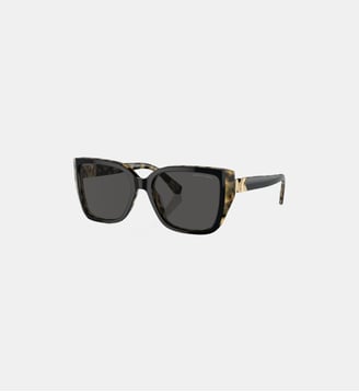 Lunettes de soleil Rectangulaire MK2199 Acadia - Michael Kors - Écaille de tortue double couche noir et ambre
