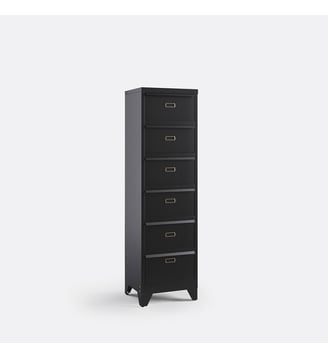 Chiffonnier à clapets en métal acier - La Redoute Interieurs - Noir