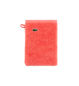 Gant de toilette  en coton - Lacoste Home - Orange