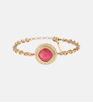 Bracelet souple   - Louise - Satellite - Rouge