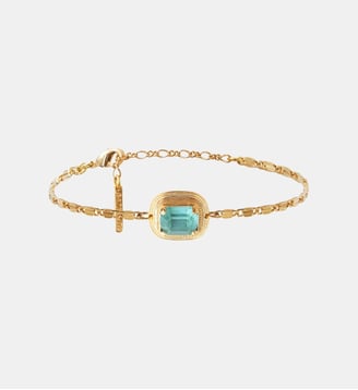 Bracelet souple réglable   - Soleil - Satellite - Vert d'eau
