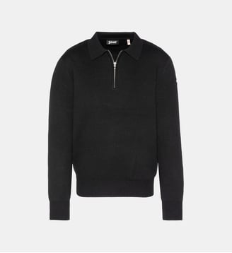 Pull polo Pldamon2 zip - Schott - Noir
