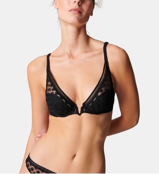 Soutien-gorge push-up triangle - Noir - Simone Pérèle - Noir