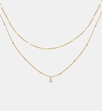 Collier États d'Âme en Plaqué Or - La Garçonne Diamant - Champagne
