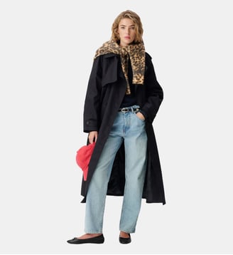 Trench long boutonnage croisé LEA Ikks
