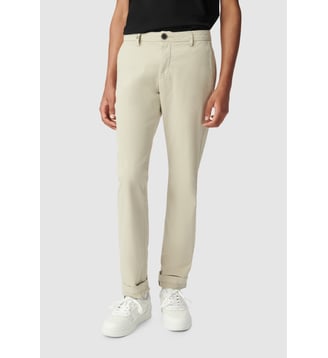 Pantalon chino slim Slac coton strech - Ikks - Beige écru