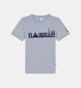 T-shirt Skyline - Roland-Garros - Gris