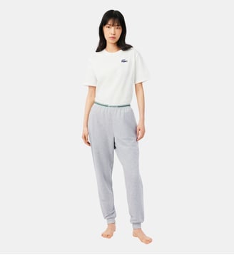 Pantalon de survêtement d'intérieur coton - Lacoste - Gris chine