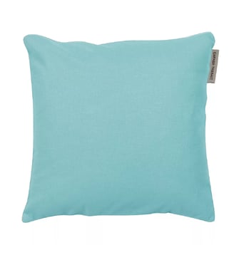 Housse de coussin pur coton - Garnier Thiebaut - Bleu clair