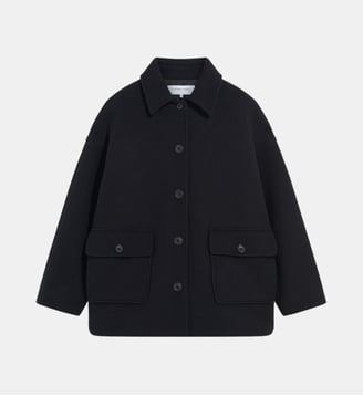 Manteau court à poches à rabat - ALEE - Gerard Darel - Noir