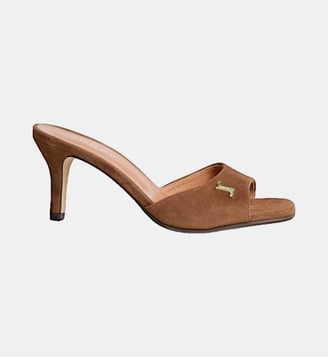 Mules à talons Vertige en cuir - Jonak - Noisette